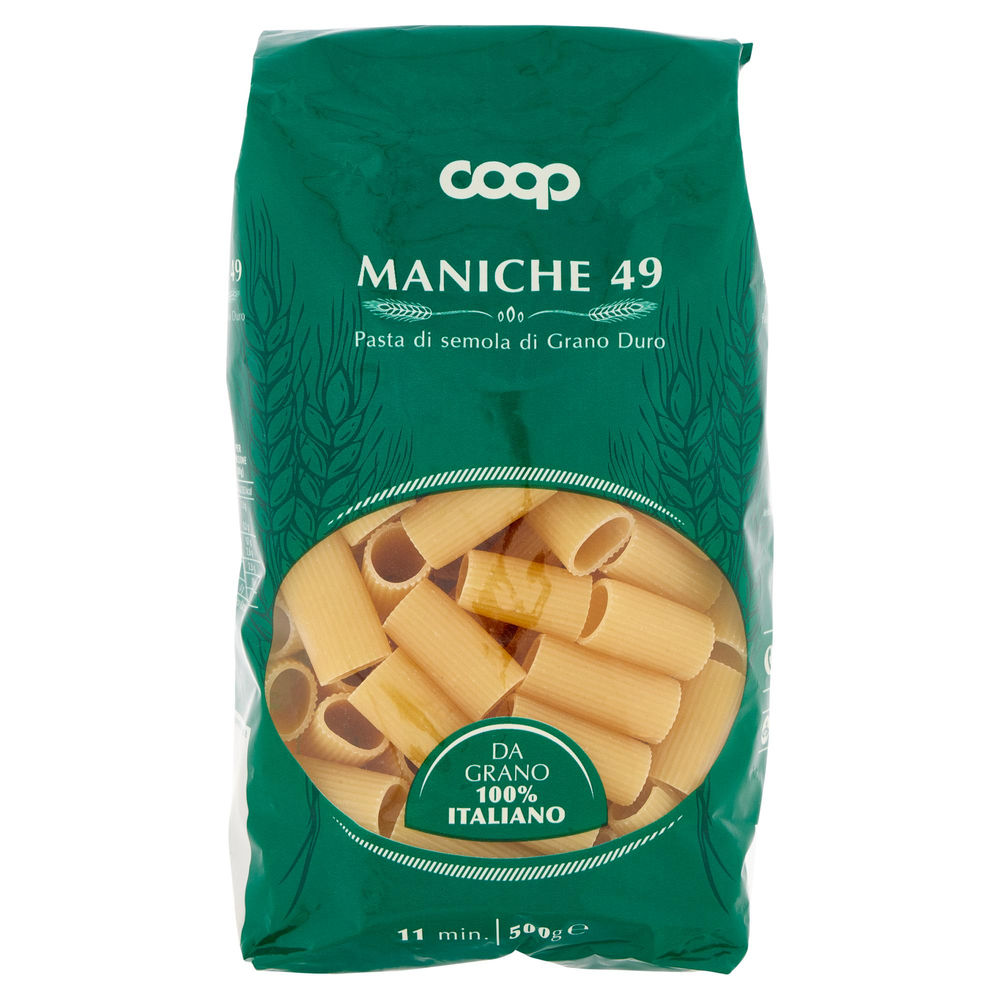 PASTA SEMOLA MANICHE COOP N 49 G 500 CON GRANO ITALIANO - 0