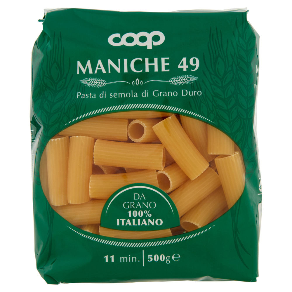 PASTA SEMOLA MANICHE COOP N 49 G 500 CON GRANO ITALIANO - 1