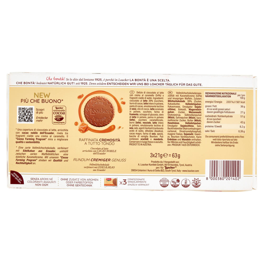 TORTINA CARAMEL LOACKER X3 G 63 - 1