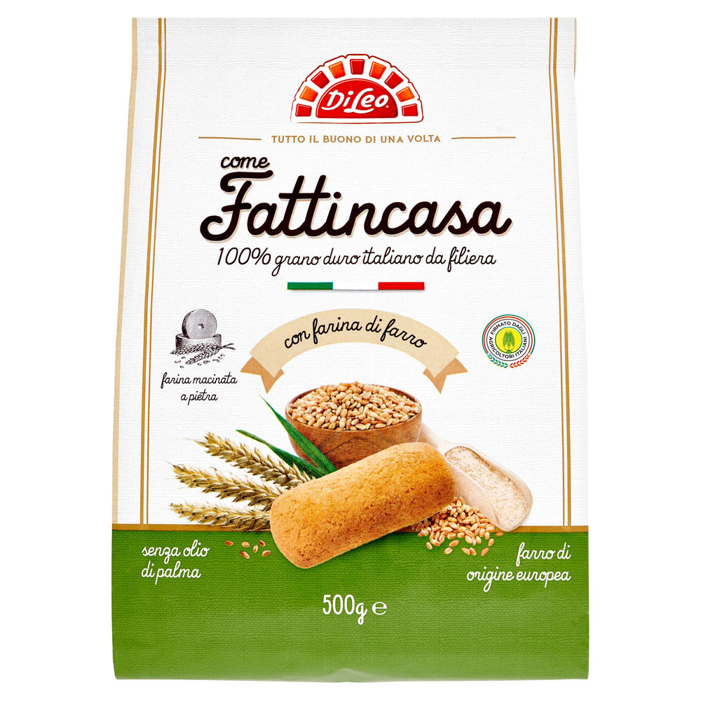 Biscotti  fattincasa da filiera con farro  di leo 500g