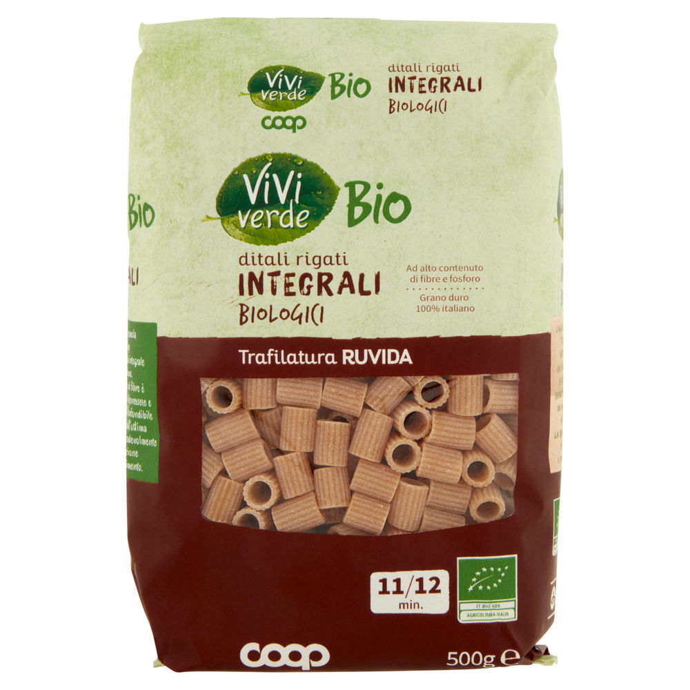 DITALI RIGATI INTEGRALI BIO VIVIVERDE COOP G500 - 0