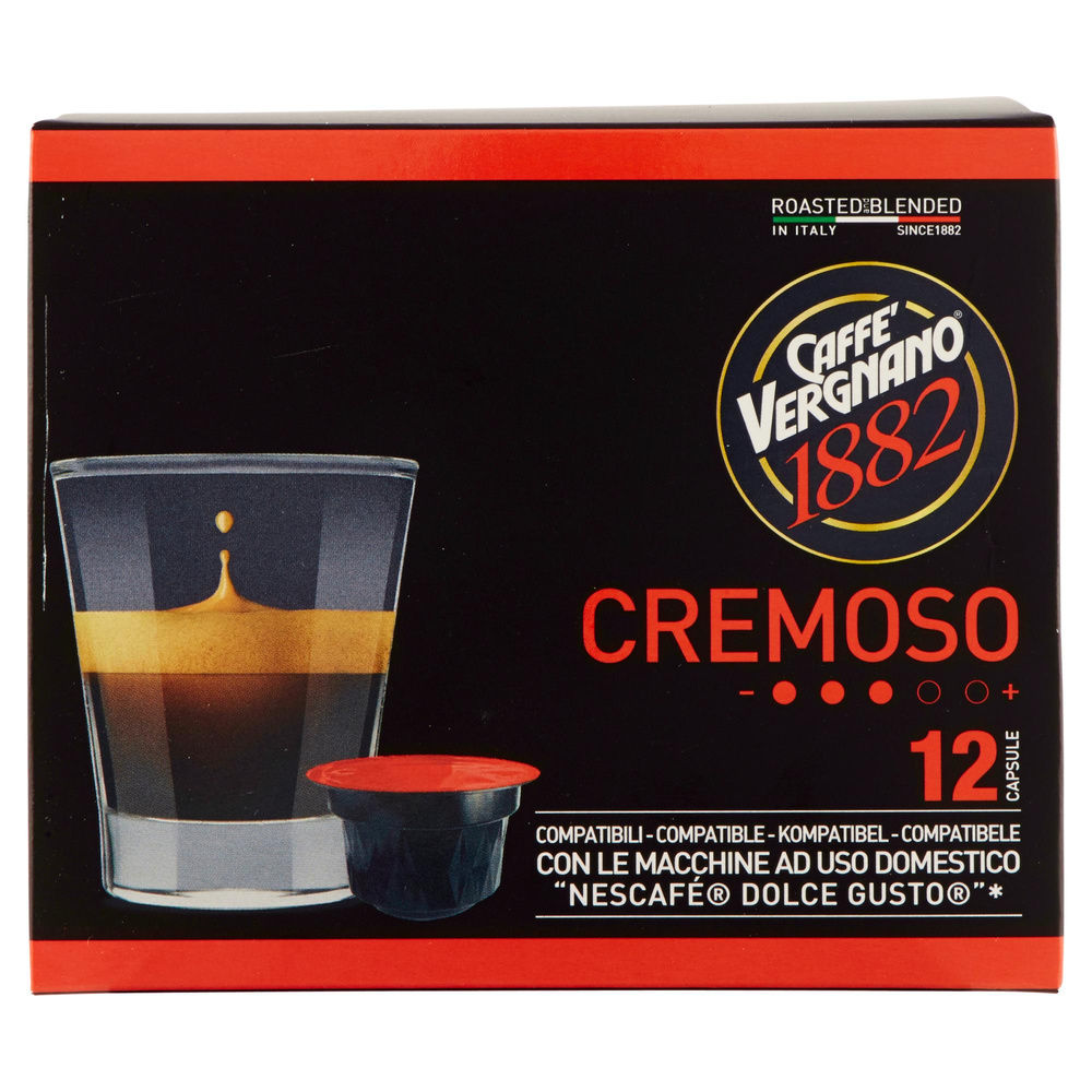 CAPSULE CREMOSO COMPATIBILI NESCAF&Egrave; DOLCE GUSTO X 12 VERGNANO G 90 - 3