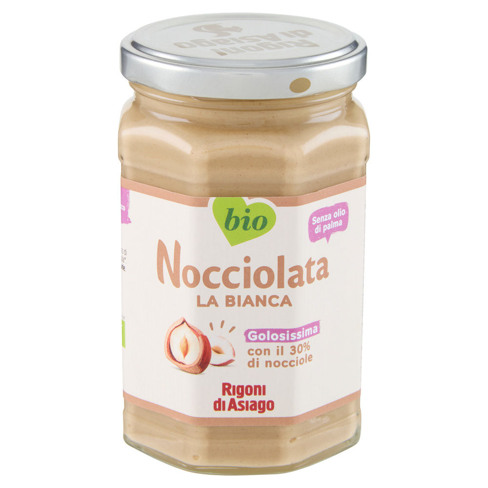 CREMA SPALMABILE DI CACAO E NOCCIOLE  BIANCA BIO RIGONI G 325 - 5