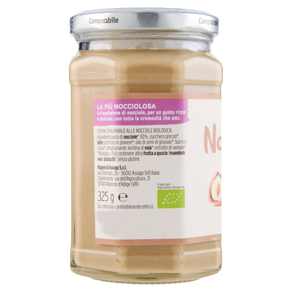 CREMA SPALMABILE DI CACAO E NOCCIOLE  BIANCA BIO RIGONI G 325 - 3