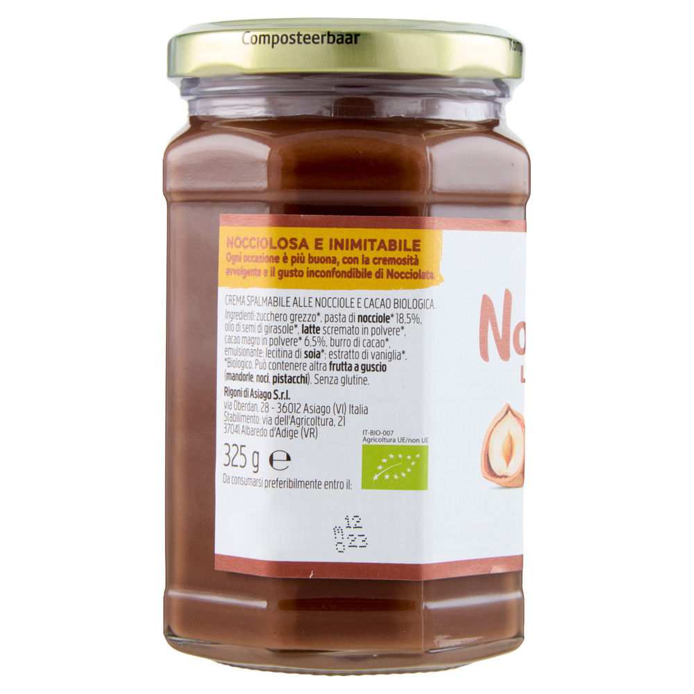 CREMA SPALMABILE DI CACAO E NOCCIOLE BIO RIGONI G 325 - 4