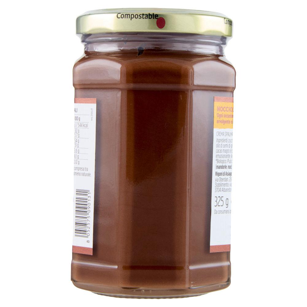 CREMA SPALMABILE DI CACAO E NOCCIOLE BIO RIGONI G 325 - 1