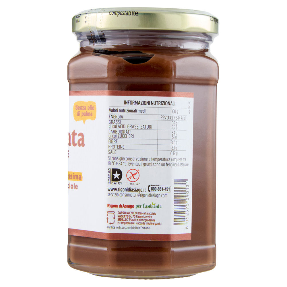 CREMA SPALMABILE DI CACAO E NOCCIOLE BIO RIGONI G 325 - 3