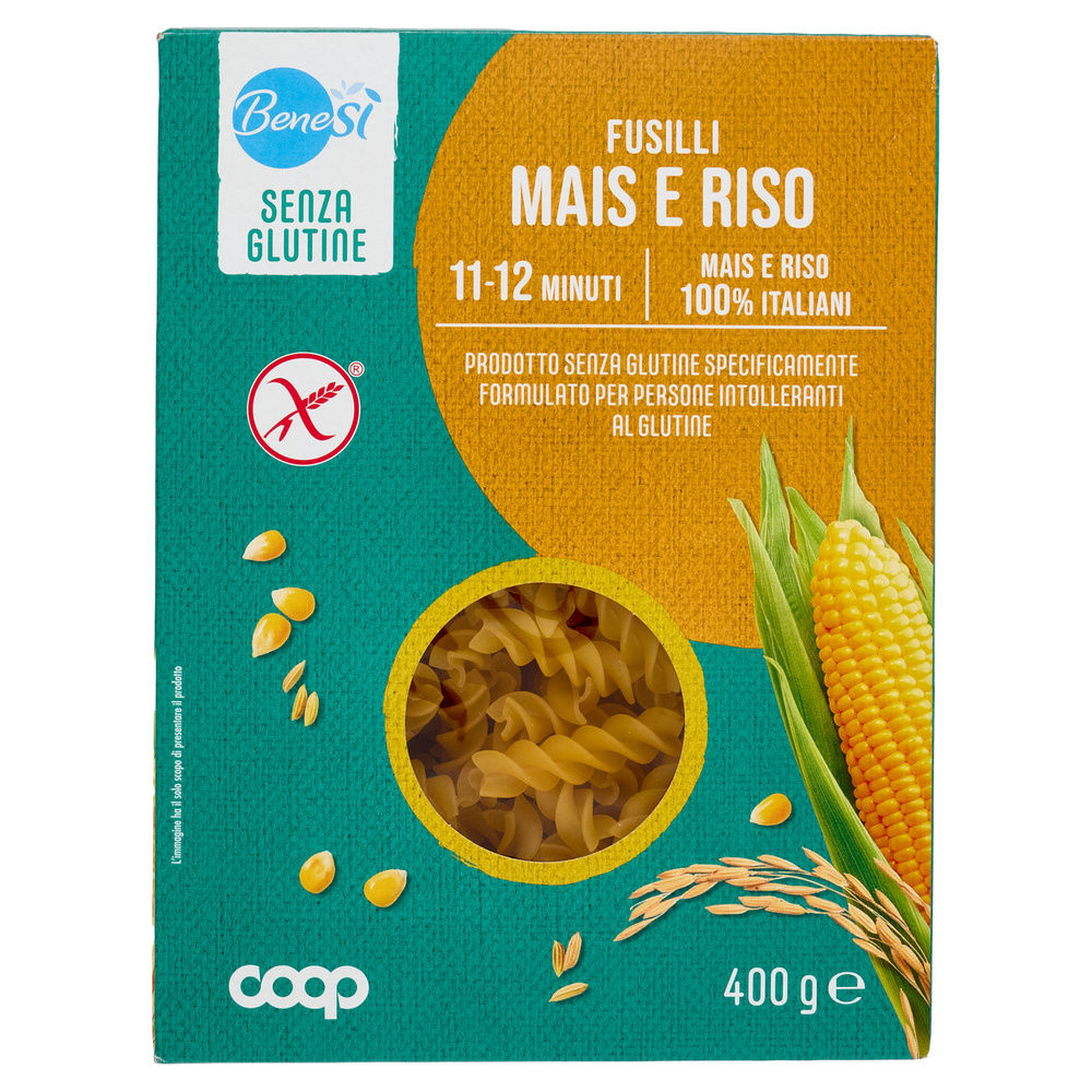 PASTA DI MAIS E RISO FUSILLI SENZA GLUTINE BENESI COOP G400 - 6