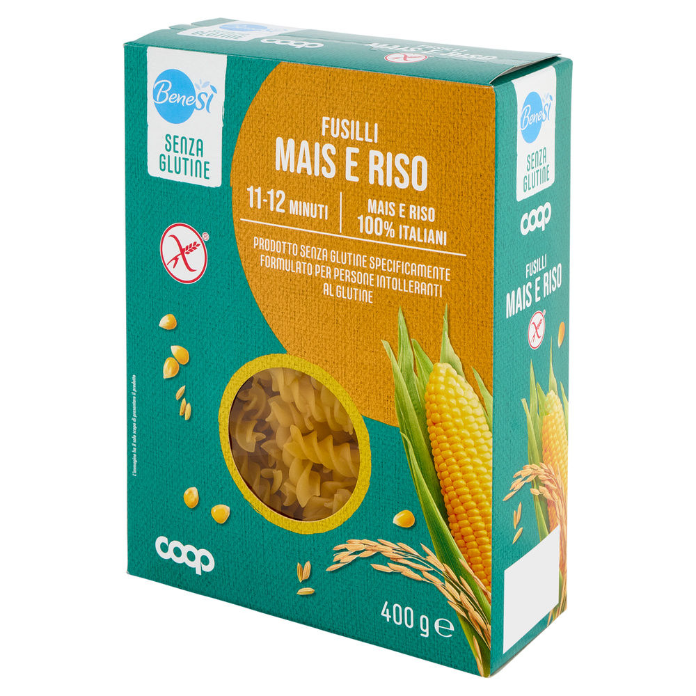 PASTA DI MAIS E RISO FUSILLI SENZA GLUTINE BENESI COOP G400 - 5