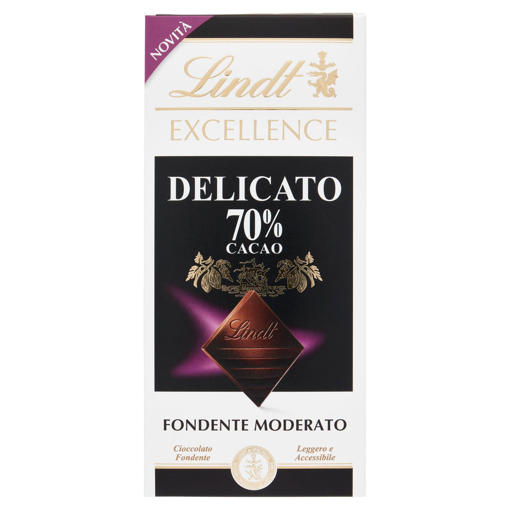 Tavoletta  excellence 70% delicato lind g 100