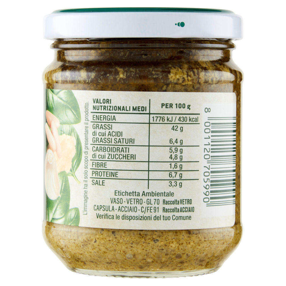 PESTO ALLA GENOVESE COOP VASO VETRO G190 - 4