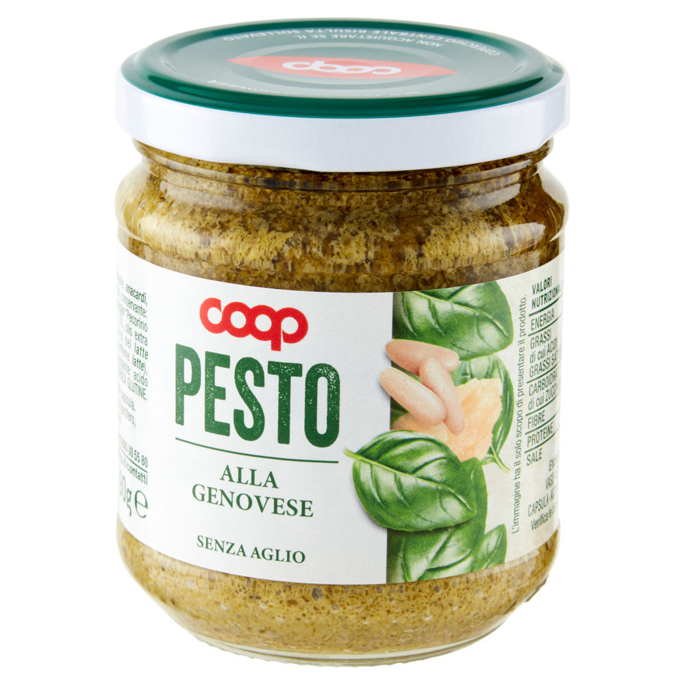 PESTO ALLA GENOVESE S/AGLIO COOP VASO VETRO G190 - 6