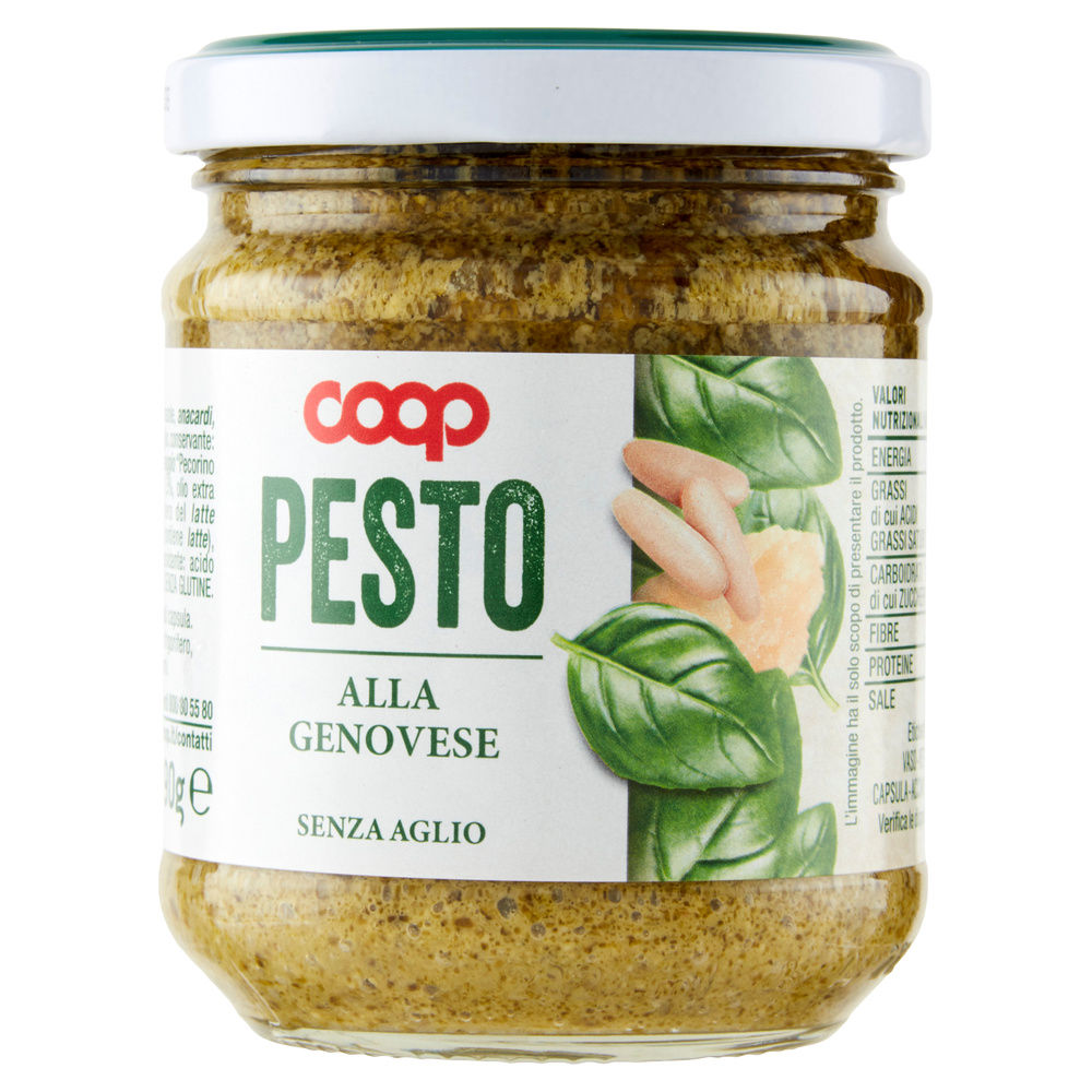 PESTO ALLA GENOVESE S/AGLIO COOP VASO VETRO G190 - 5