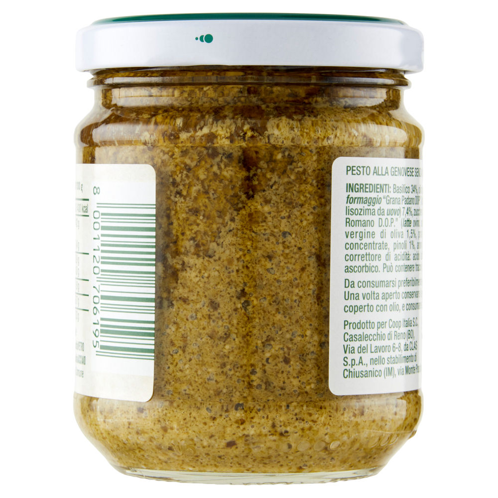 PESTO ALLA GENOVESE S/AGLIO COOP VASO VETRO G190 - 1