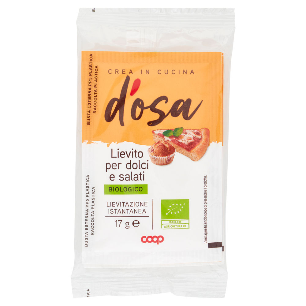 Lievito per dolci e salati biologico coop d'osa g17x3