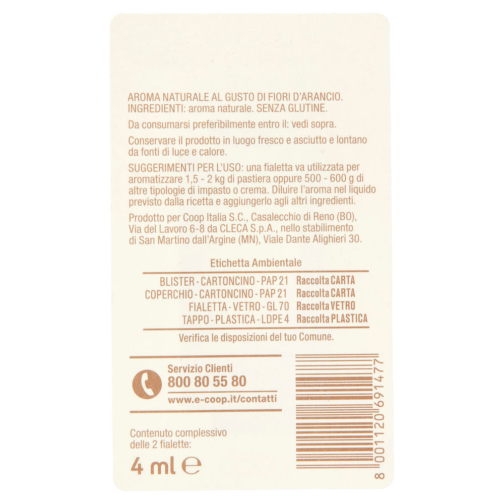 AROMA NATURALE AL GUSTO FIORI D'ARANCIO COOP D'OSA ML 4 - 1