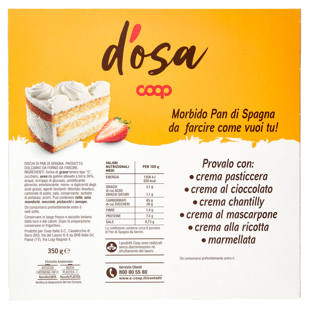 PAN DI SPAGNA ROTONDO DA FARCIRE COOP D'OSA G350 - 1