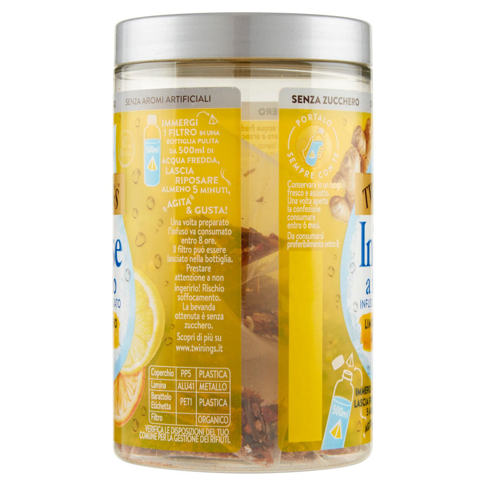COLD INFUSE LIMONE, ZENZERO E ARANCIA 10 FILTRI TWININGS G25 - 2