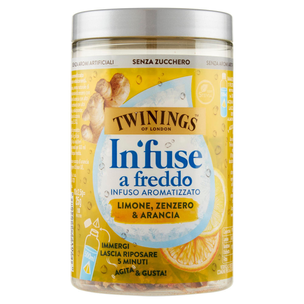 COLD INFUSE LIMONE, ZENZERO E ARANCIA 10 FILTRI TWININGS G25 - 1
