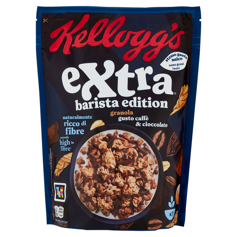 Muesli kelloggs extra barista ciocc caffe g 350