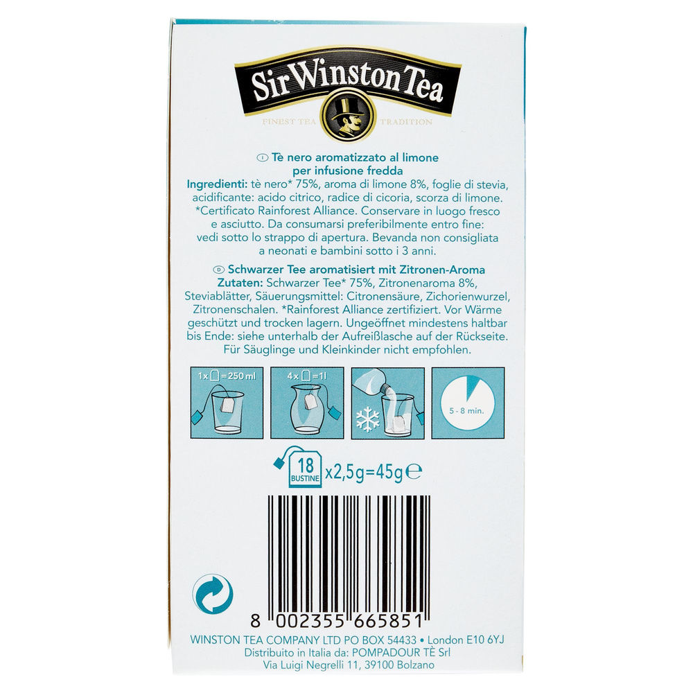 TE' FREDDO ICE TEA LIMONE SIR WINSTON TEA G 45 - 4