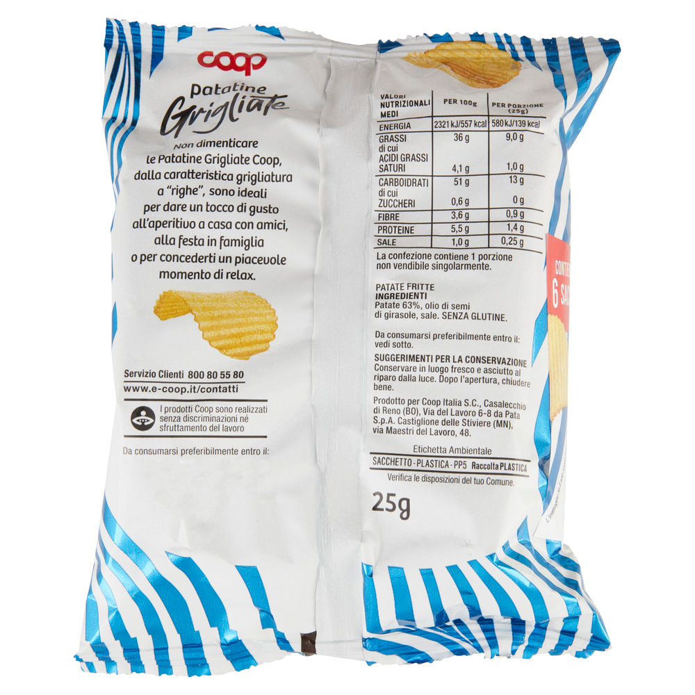 PATATINE GRIGLIATE MULTIPACK COOPG25X6 - 1