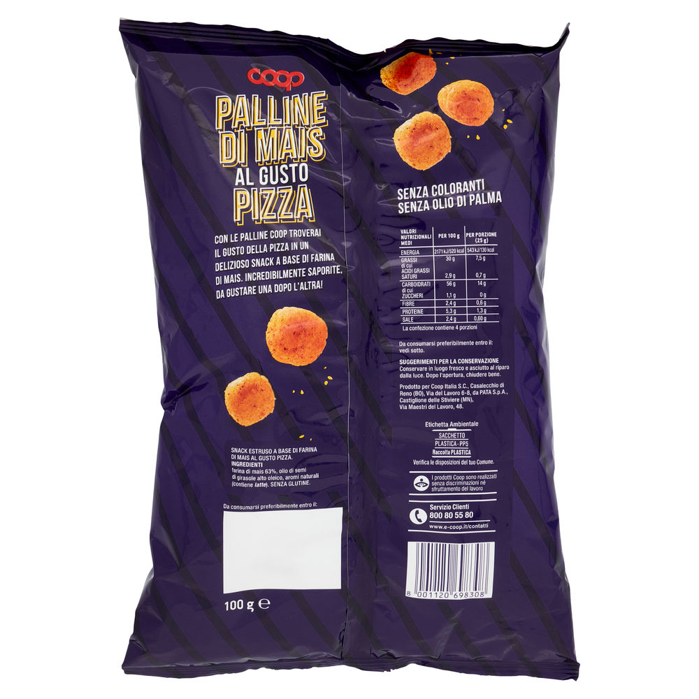 PALLINE DI MAIS GUSTO PIZZA COOP G 100 - 1