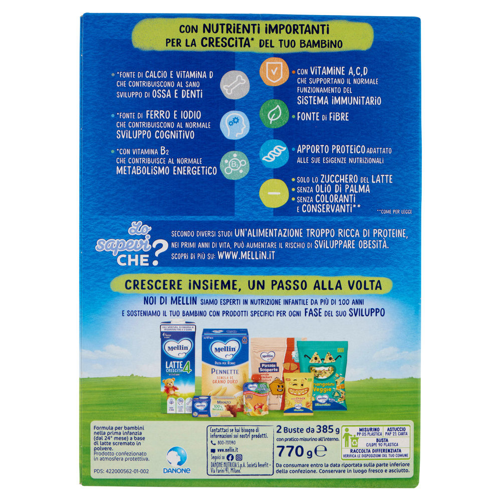 LATTE IN POLVERE MELLIN 4 G 770 - 12