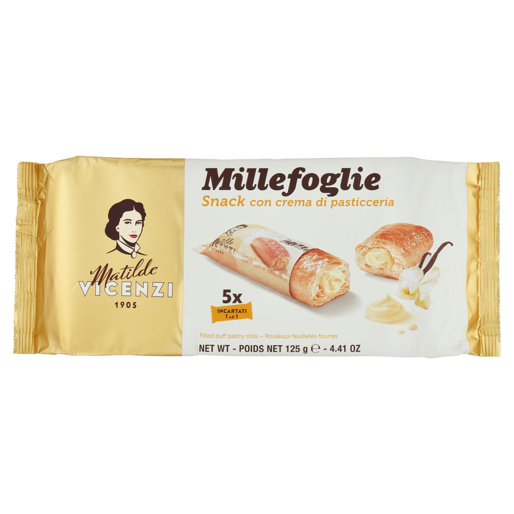 MILLEFOGLIE CREMA PASTICCERA MATILDE VICENZI G125 - 0