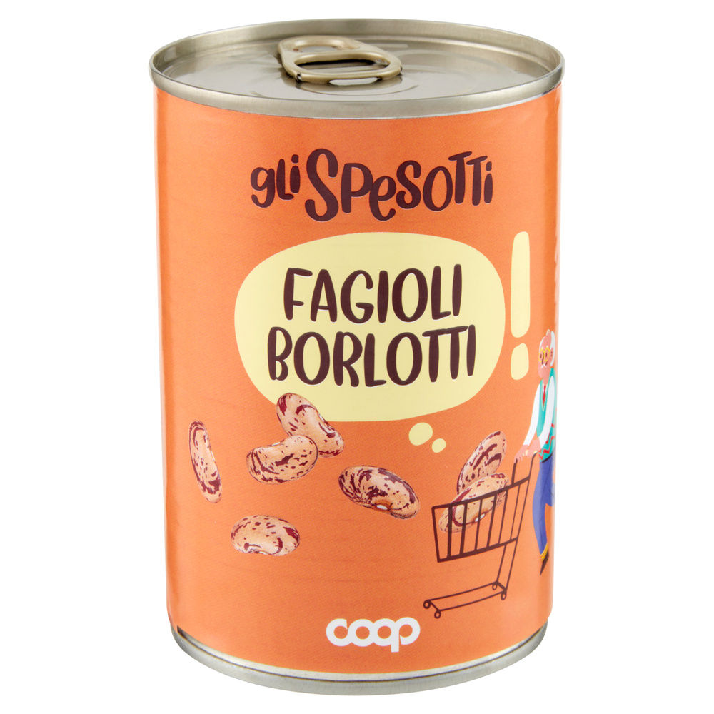 FAGIOLI BORLOTTI GLI SPESOTTI COOP LATTA G400 SGOCC.G240 - 5