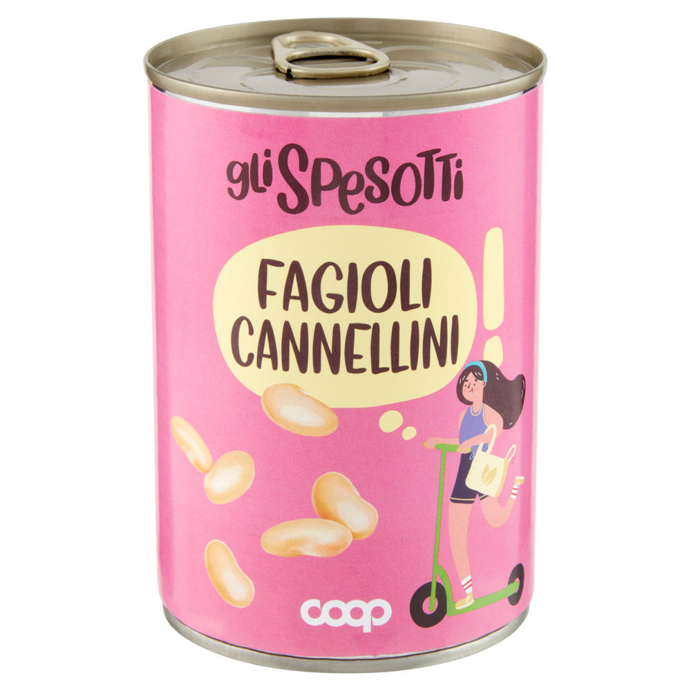 FAGIOLI CANNELLINI GLI SPESOTTI COOP LATTA G 400 SGOCC G 240 - 5