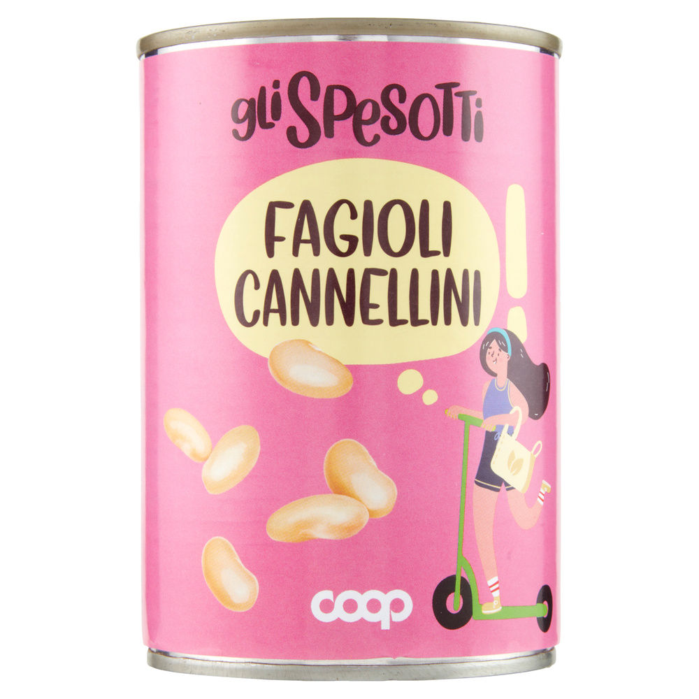 FAGIOLI CANNELLINI GLI SPESOTTI COOP LATTA G 400 SGOCC G 240 - 3