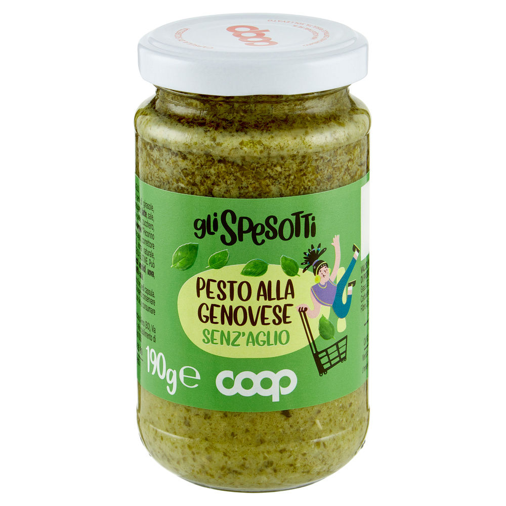 PESTO ALLA GENOVESE SENZ'AGLIO GLI SPESOTTI COOP VASO VETRO G 190 - 2