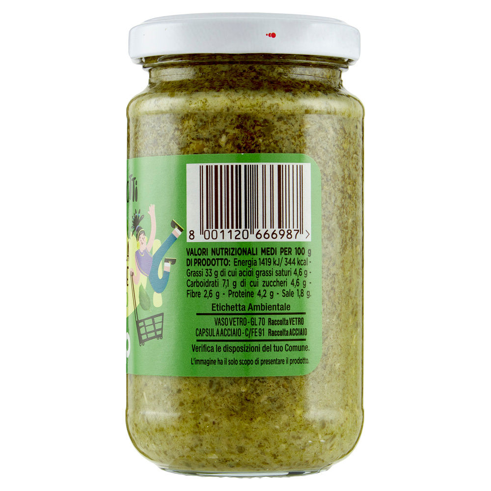 PESTO ALLA GENOVESE SENZ'AGLIO GLI SPESOTTI COOP VASO VETRO G 190 - 5