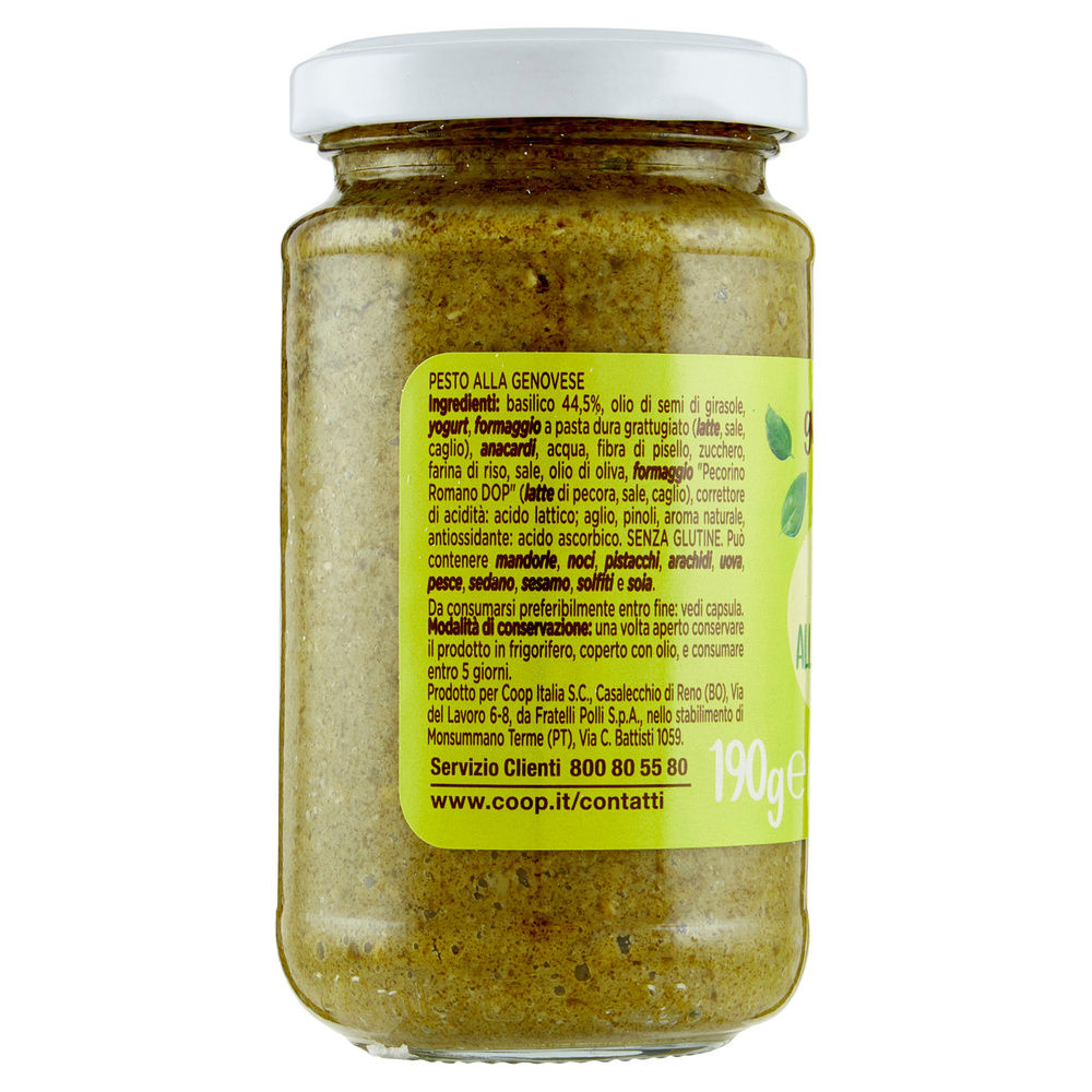 PESTO ALLA GENOVESE GLI SPESOTTI COOP VASO VETRO G 190 - 4