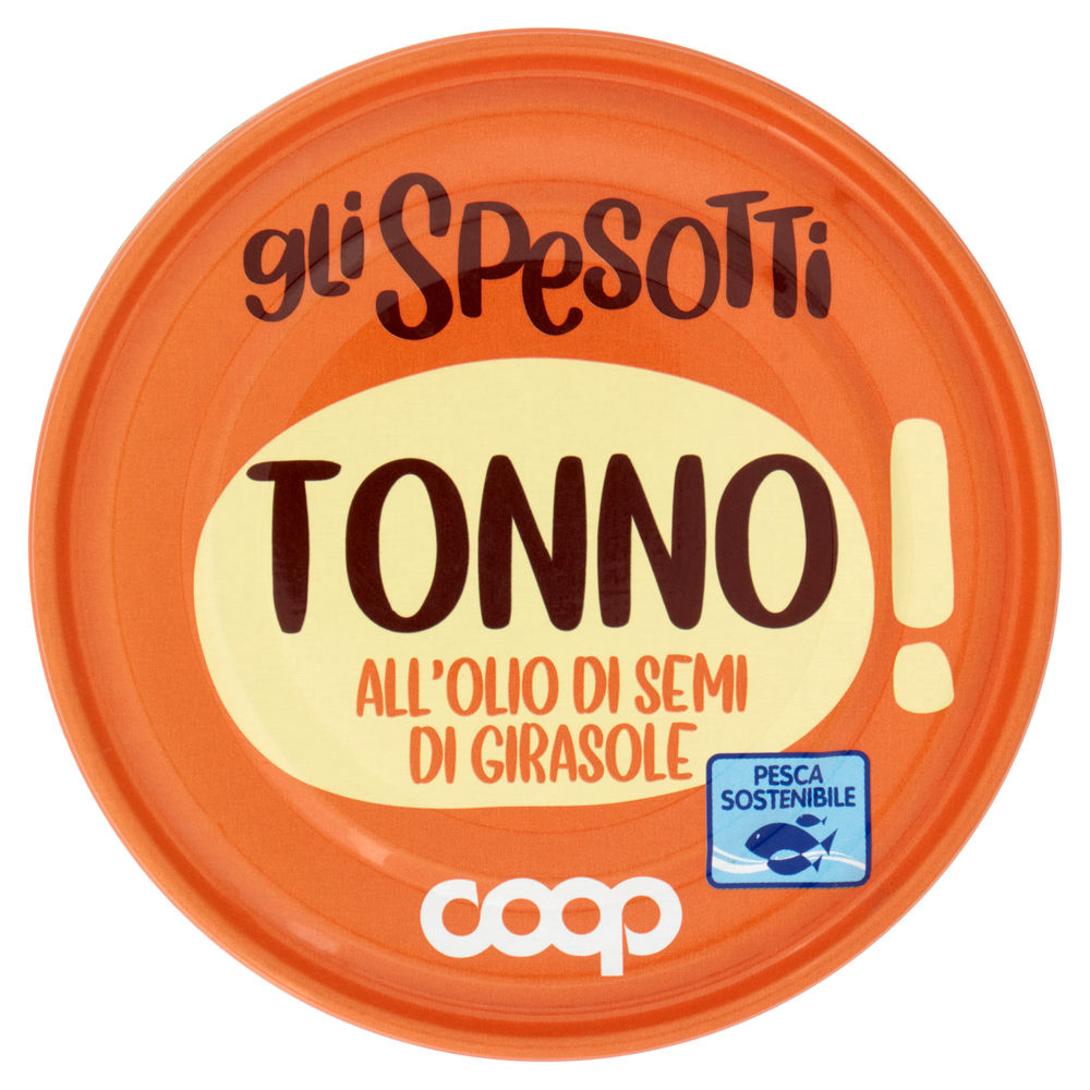 Tonno all'olio di semi di girasole gli spesotti coop lattina g 160