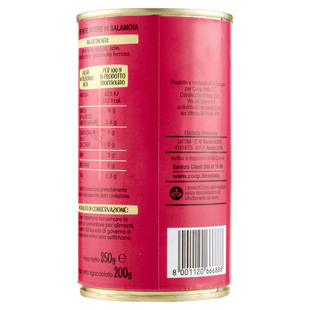 OLIVE NERE INTERE LATTA GLI SPESOTTI COOP G350 SGOCC.G200 - 1