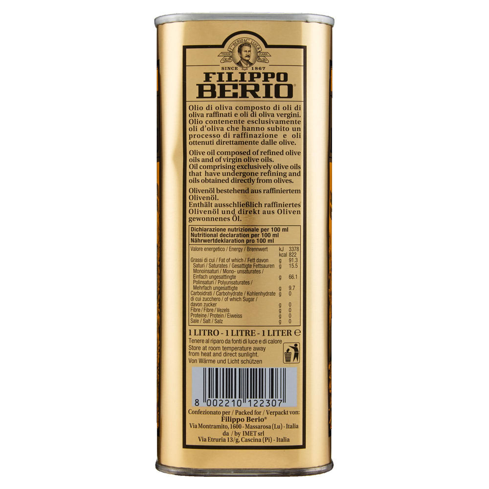 OLIO OLIVA BERIO LATTINA LT 1 - 4