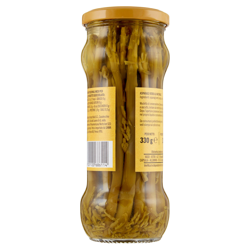 ASPARAGI VERDI AL NATURALE IN VASO COOP G330 G185 SGOCCIOL - 1