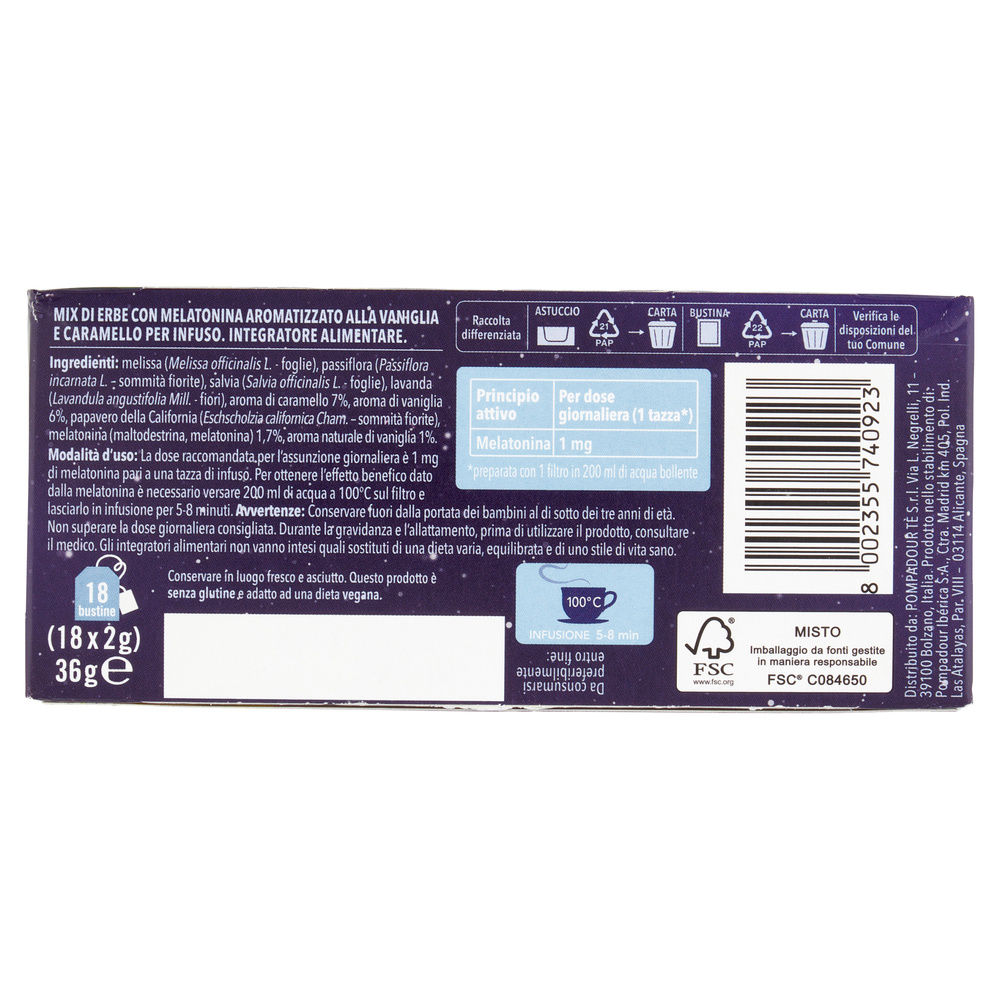 INFUSO ERBE DEL SONNO MELATONINA18F POMPADOUR G36 - 3