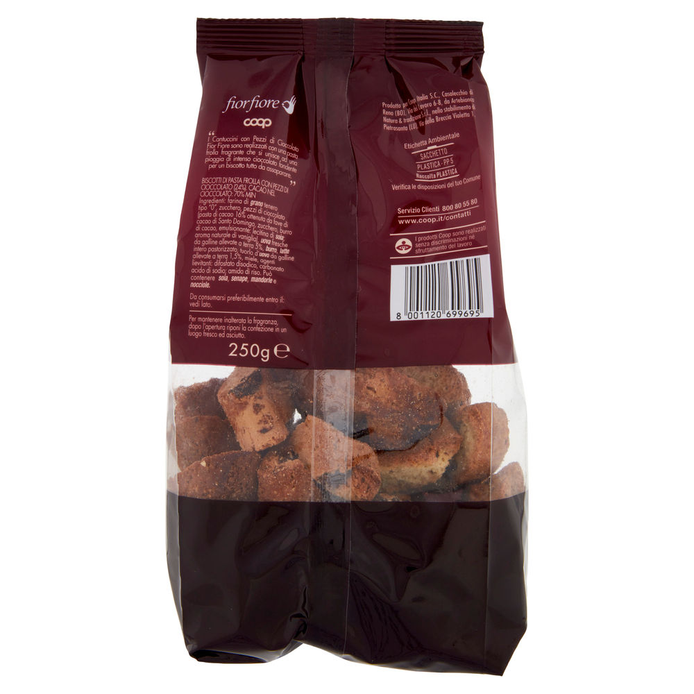 CANTUCCINI CON PEZZI DI CIOCCOLATO FIOR FIORE COOP G 250 - 1