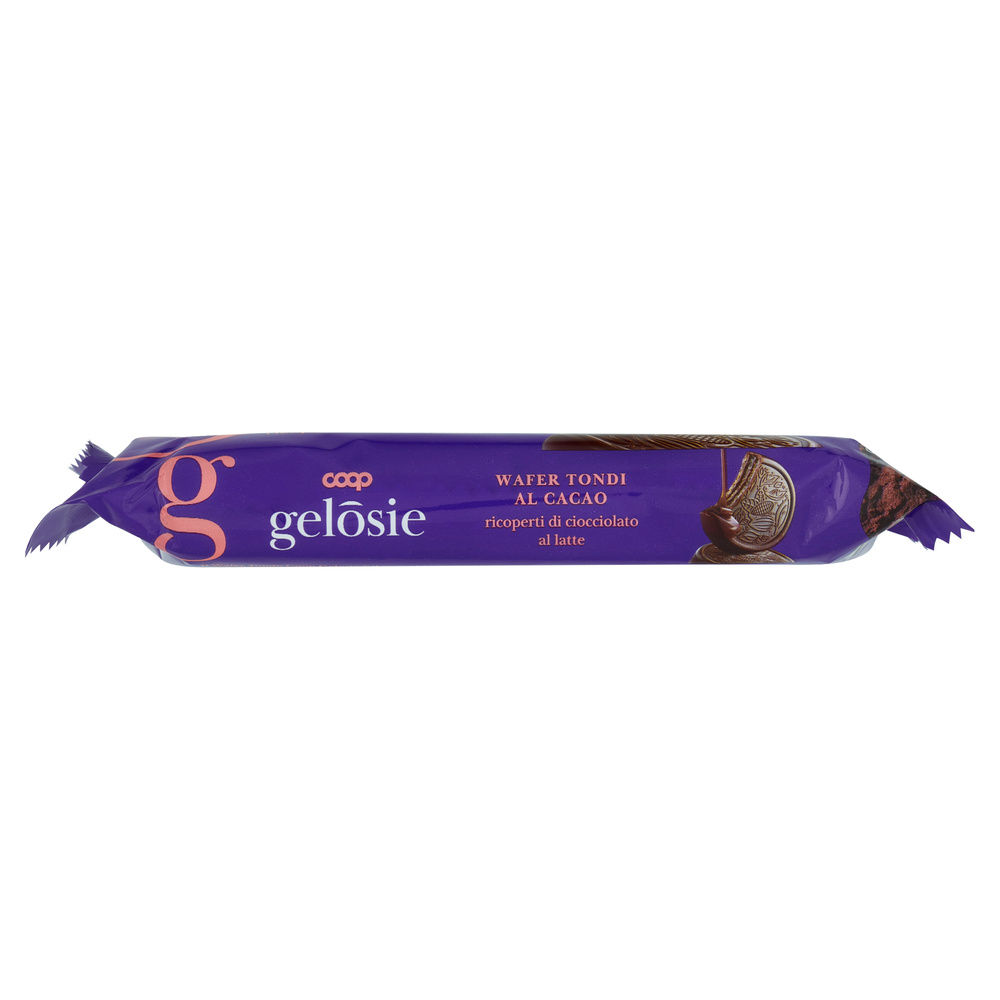 WAFER TONDI AL CACAO RICOPERTI DI CIOCCOLATO AL LATTE COOP G 96 - 6
