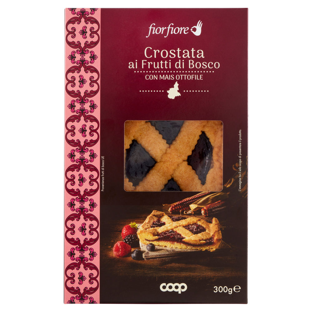 CROSTATA AI FRUTTI DI BOSCO CON MAIS OTTOFILE FIOR FIORE COOP G 300 - 1