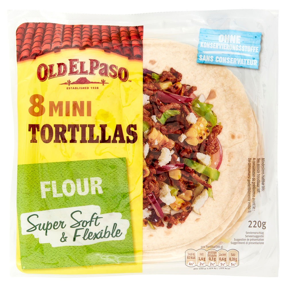 MINI TORTILLAS FARINA OLD EL PASO G 8X27,5 G 220 - 0