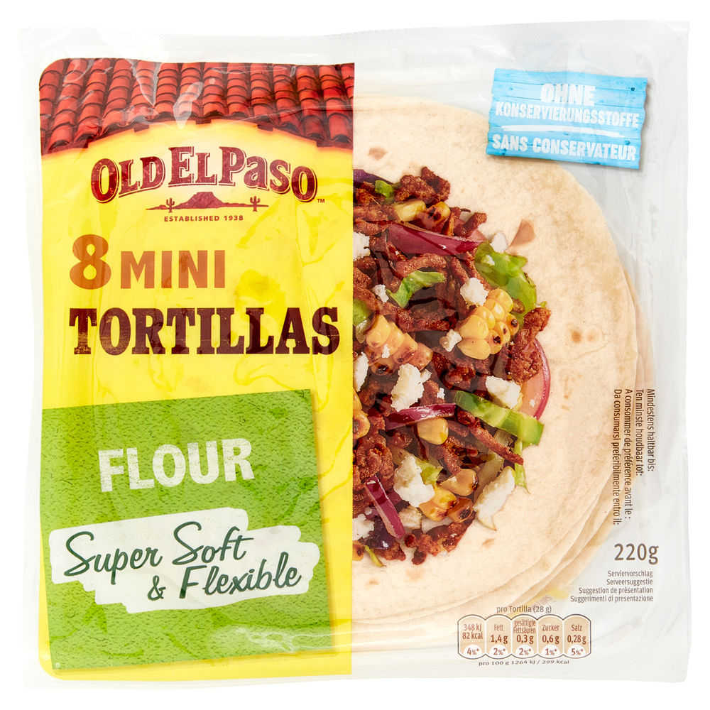 MINI TORTILLAS FARINA OLD EL PASO G 8X27,5 G 220 - 3