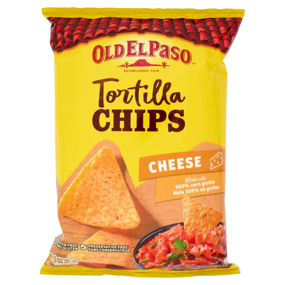 Tortilla chips cheese old el paso g 185