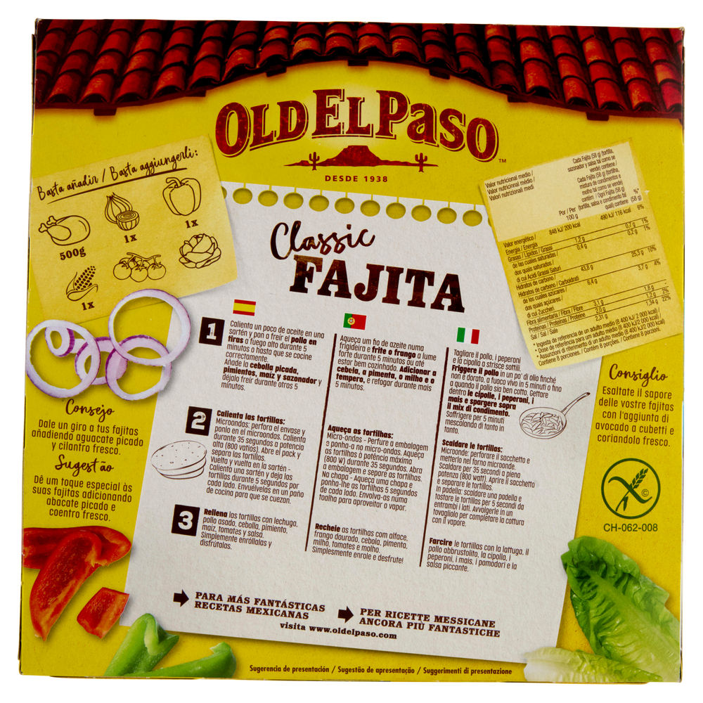 FAJITA KIT SENZA GLUTINE OLD EL PASO G 462 - 1