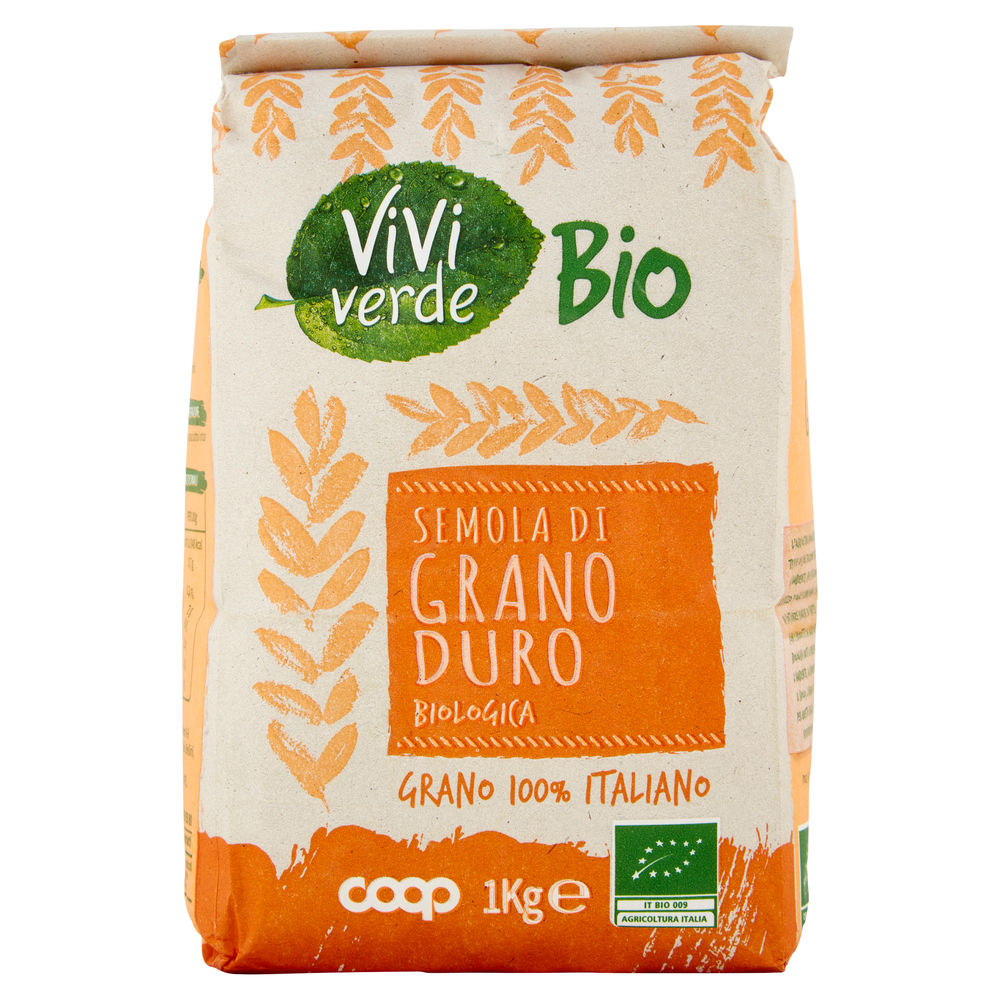 SEMOLA DI GRANO DURO BIO VIVI VERDE COOP SACCHETTO KG.1 - 1