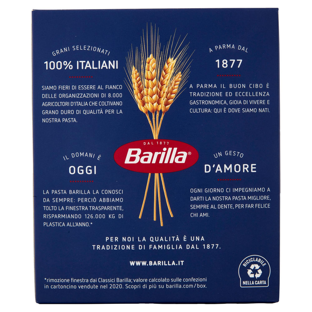 PASTA SEMOLA FUSILLI BARILLA N.98 SCATOLA G.500 - 1