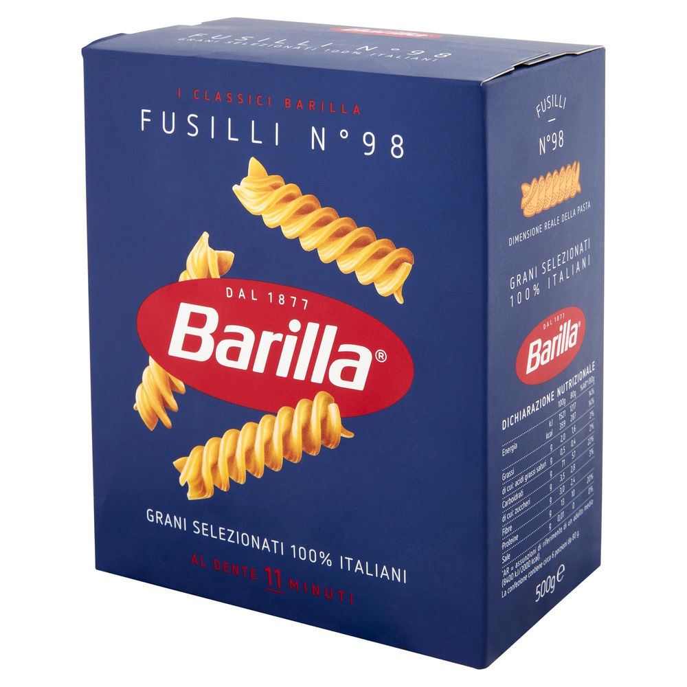 PASTA SEMOLA FUSILLI BARILLA N.98 SCATOLA G.500 - 7